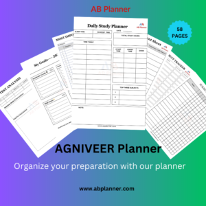 Agniveer Planner for exam preparation