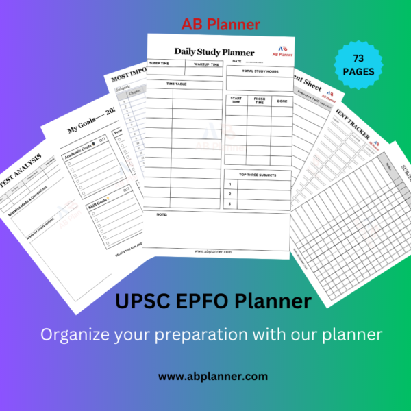 UPSC EPFO Planner